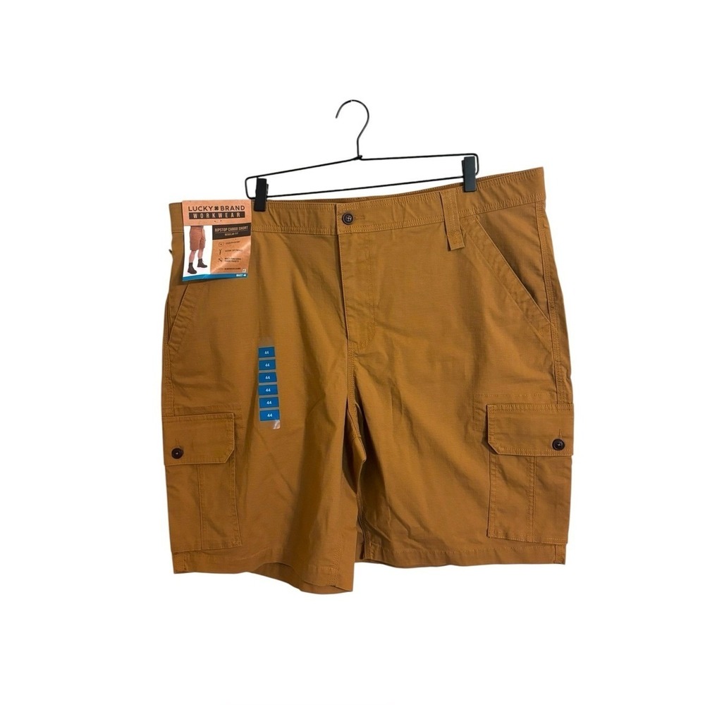 Lucky Brand Workwear Ripstop Tan Cargo Shorts Regular Fit Size 44 NWT